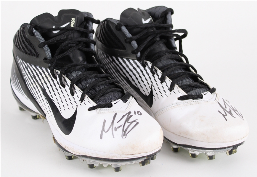 2011 Matt Flynn Green Bay Packers Signed Nike Game Worn Cleats (MEARS LOA / JSA / Pepper Burruss Collection)