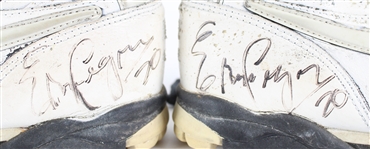 1995-96 Erric Pegram Pittsburgh Steelers Signed Nike Game Worn Cleats (MEARS LOA / JSA)