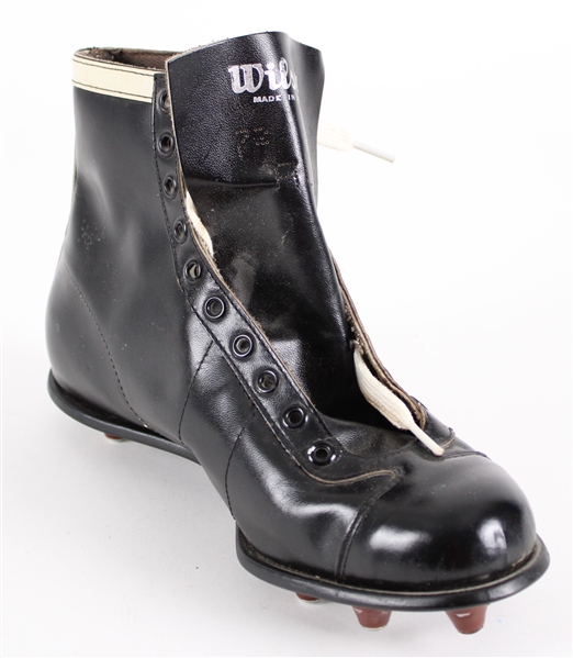 1960s Wilson Black Leather High Top Football Boot (Pepper Burruss Collection)
