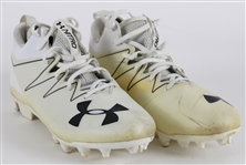 2016 Randall Cobb Green Bay Packers Game Worn Under Armour Cleats (MEARS LOA / Pepper Burruss Collection)