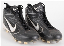 2005 Aaron Rodgers Green Bay Packers Celebrity Softball Game Worn Nike Cleats (MEARS LOA / Pepper Burruss Collection)