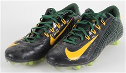 2014 Ha Ha Clinton-Dix Green Bay Packers Nike Game Worn Cleats (MEARS LOA / Pepper Burruss Collection) Rookie Season