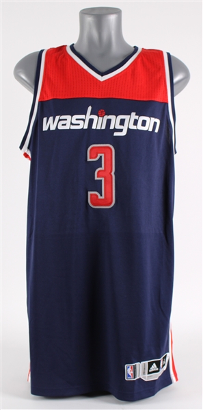 2014-15 Bradley Beal Washington Wizards Game Worn Road Jersey (MEARS A5)