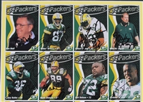 1998 Ron Wolf, Robert Brooks, LeRoy Butler & more GB Packers Signed 15x23 Framed Uncut Card Sheet (JSA/Pepper Burruss Collection)