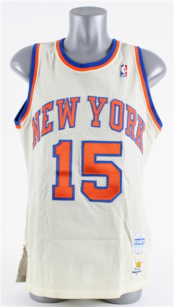 1987-89 Earl Monroe New York Knicks Post Career / Old Timers Home Jersey (MEARS LOA)