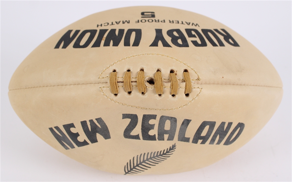 1970s New Zealand Rugby Union Water Proof Match 5 Ball (MEARS LOA / Pepper Burruss Collection)