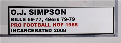 1980's OJ Simpson Buffalo Bills Signed ONFL Rozelle Football (JSA / Pepper Burruss Collection)
