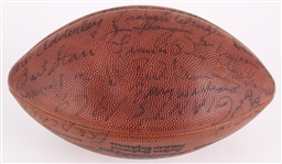 1969 Green Bay Packers Team Signed ONFL Rozelle Game Used Football Presented to Fred Carr w/ 30 Signatures Including Bart Starr, Ray Nitschke & More (MEARS LOA / JSA / Pepper Burruss Collection)