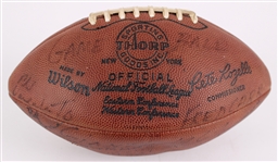 1969 Green Bay Packers Team Signed ONFL Rozelle Game Used Football Presented to Fred Carr w/ 30 Signatures Including Bart Starr, Ray Nitschke & More (MEARS LOA / JSA / Pepper Burruss Collection)