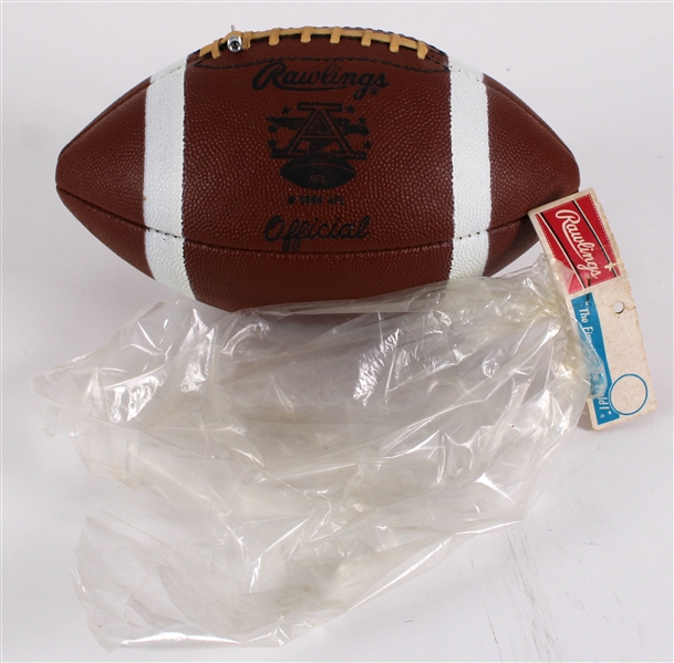 1964 American Football League AFL Official Rawlings Gyro-Metric Football w/ Original Product Bag & Inflation Needle (MEARS LOA / Pepper Burruss Collection)