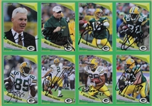 2009 Aaron Rodgers, Donald Driver, Mike McCarthy & more GB Packers Signed 15x22 Framed Uncut Card Sheet (JSA/ Pepper Burruss Collection)
