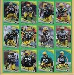 2009 Aaron Rodgers, Donald Driver, Mike McCarthy & more GB Packers Signed 15x22 Framed Uncut Card Sheet (JSA/ Pepper Burruss Collection)