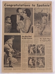 1961 Warren Spahn Milwaukee Braves Signed Milwaukee Sentinel Newspaper (JSA)