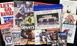 1970s-2000s MLB, NBA, NFL Yearbooks, Scorebooks, Media Guides & more (Lot of 65+)