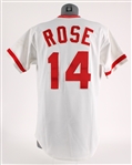 1985-86 Pete Rose Cincinnati Reds Signed Game Worn Home Jersey (MEARS A10 / William Henderson Letter) *JSA*