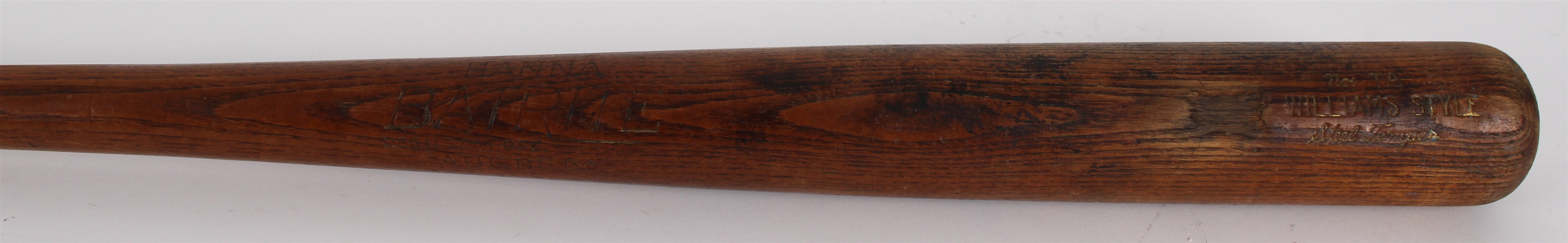 1940s Ted Williams Boston Red Sox Hanna Batrite Store Model Bat 