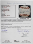 1984-89 Billy Martin New York Yankees Signed OAL Brown Baseball (*JSA Full Letter*)