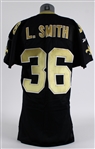 1998 Lamar Smith New Orleans Saints Game Worn Home Jersey (MEARS LOA)