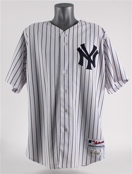 2011 (April 7) Robinson Cano New York Yankees Game Worn Home Jersey (MEARS A10 / MLB Hologram / Steiner / Photo Match COA)