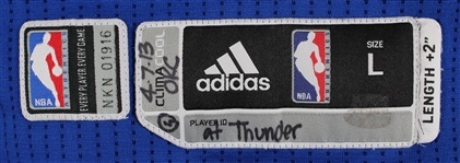 2013 (April 7) Raymond Felton New York Knicks Game Worn Road Jersey (MEARS LOA / Steiner)