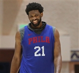 2019-20 Photo Match Joel Embiid Philadelphia 76ers Reversible Practice Worn Jersey (MEARS LOA / Fanatics Team COA)
