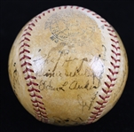 1934 AL Champion Detroit Tigers Team Signed OAL Harridge Baseball w/ 16 Signatures Including Hank Greenberg, Mickey Cochrane, Charlie Gehringer & More (JSA Full Letter)