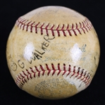 1934 AL Champion Detroit Tigers Team Signed OAL Harridge Baseball w/ 16 Signatures Including Hank Greenberg, Mickey Cochrane, Charlie Gehringer & More (JSA Full Letter)