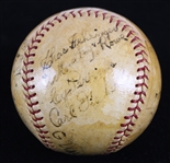 1934 AL Champion Detroit Tigers Team Signed OAL Harridge Baseball w/ 16 Signatures Including Hank Greenberg, Mickey Cochrane, Charlie Gehringer & More (JSA Full Letter)