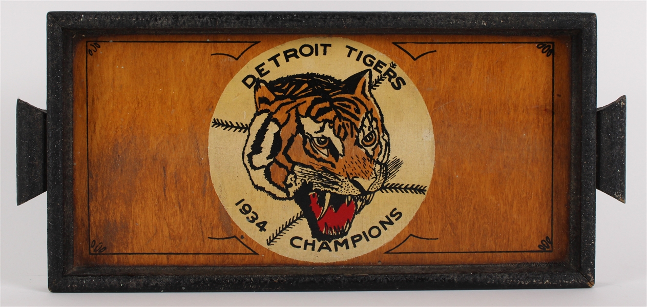1934 Detroit Tigers American League Champions 7.25" x 16" Tray