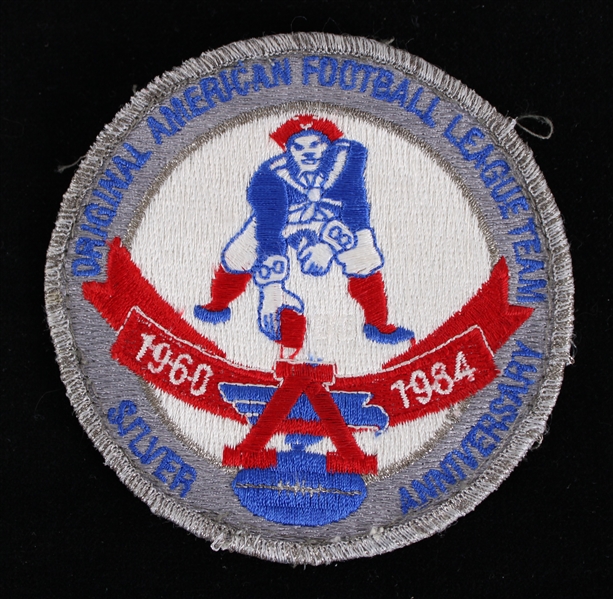 1984 New England Patriots 4" Silver Anniversay Patch