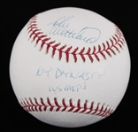 2005 New York Yankees Dynasty World Series MVPs Multi Signed OML Selig Baseball w/ Derek Jeter, Mariano Rivera, John Wetteland & Scott Brosius (Steiner / MLB Hologram) 