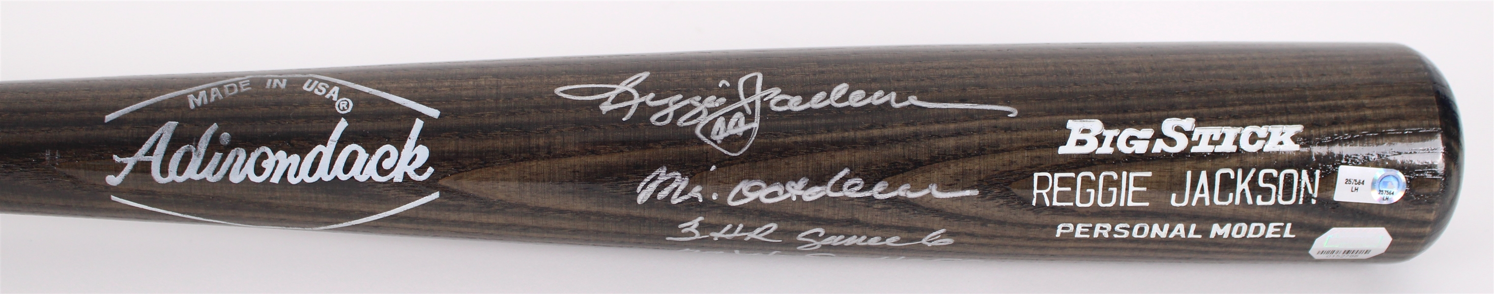 2008 Reggie Jackson New York Yankees Signed & Multi Inscribed Adirondack Bat (JSA / MLB Hologram)