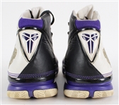2007 Kobe Bryant Los Angeles Lakers Preseason Game Worn Nike Zoom Kobe II Sneakers (MEARS LOA)