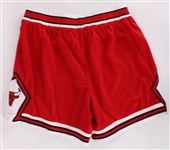 2000-01 Brad Miller Chicago Bulls Game Worn Uniform Shorts (MEARS LOA / Fuji Sport Science)