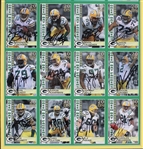 2008 Mike McCarthy, Aaron Rodgers, Donald Driver & more GB Packers Signed 15x22 Framed Uncut Card Sheet (JSA / Pepper Burruss Collection)