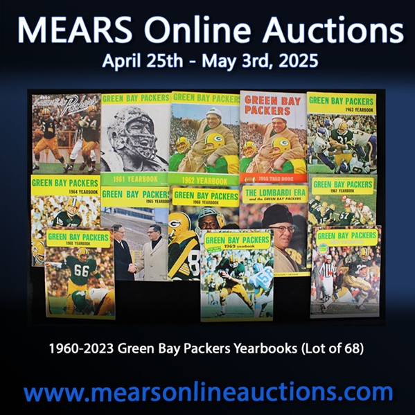 1960-2023 Green Bay Packers Yearbooks (Lot of 68)