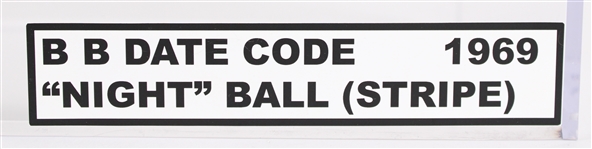 1969 Game Used ONFL Rozelle Night Game Football w/ White Stripes (MEARS LOA / Pepper Burruss Collection)