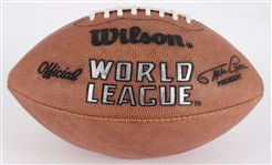 1991-92 World League Official Mike Lynn President Football (MEARS LOA / Pepper Burruss Collection)