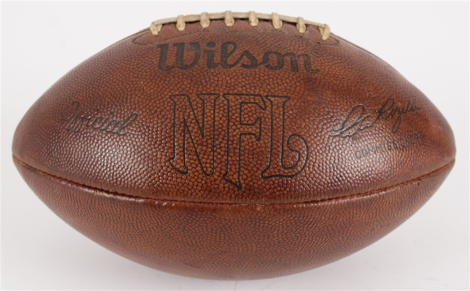 1976 Official NFL Pete Rozelle Game Used Football (MEARS LOA / Pepper Burruss Collection)