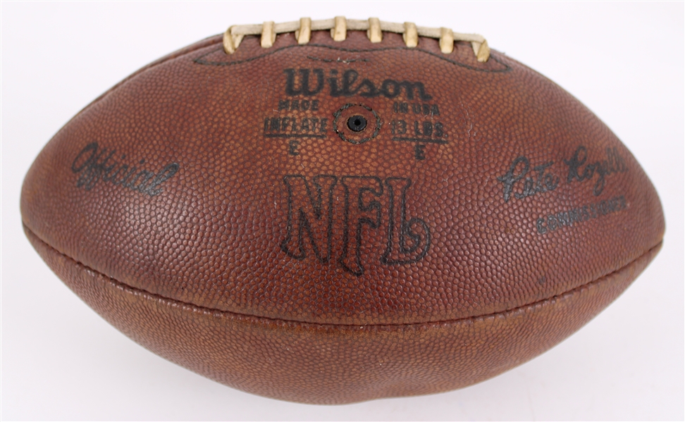 1972 Official NFL Pete Rozelle Blemish Football (MEARS LOA / Pepper Burruss Collection)