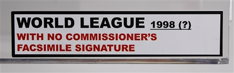 1992 World League Game Used Official Football (MEARS LOA / Pepper Burruss Collection)