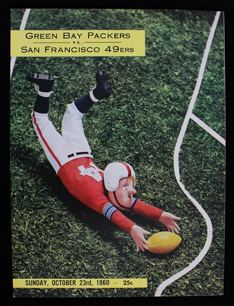 1960 Green Bay Packers San Francisco 49ers Milwaukee County Stadium Game Program (Pepper Burruss Collection)