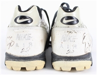 1995-96 Erric Pegram Pittsburgh Steelers Signed Nike Game Worn Cleats (MEARS LOA / JSA)
