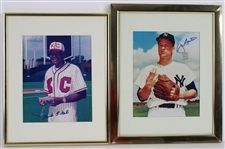 1950s-90s Baseball Memorabilia Collection - Lot of 3 w/ Buck ONeil Signed Framed Photo, Jim Bouton Signed Framed Photo & Jim Bouton Documents (JSA)