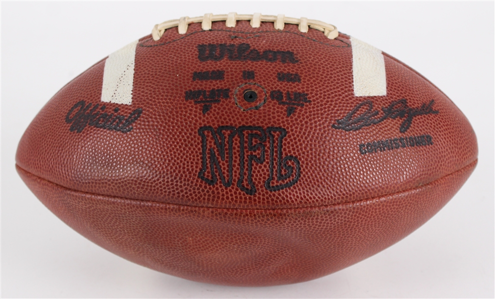 1973 Game Used ONFL Rozelle Night Game Football w/ White Stripes (MEARS LOA / Pepper Burruss Collection)