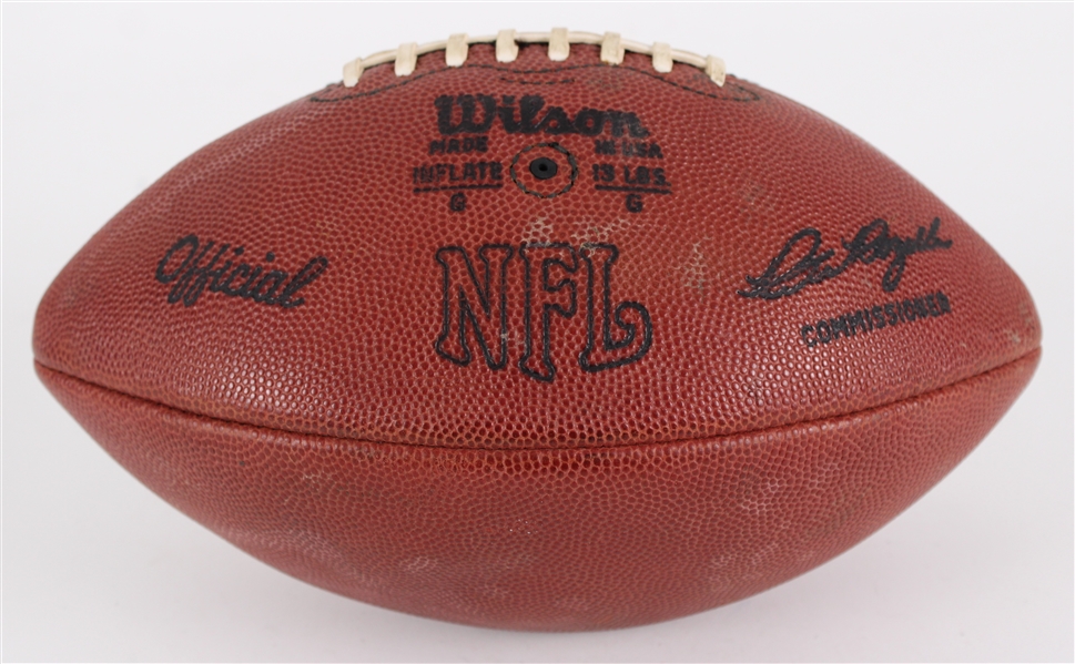 1974 Official NFL Pete Rozelle Game Used Football (MEARS LOA / Pepper Burruss Collection)
