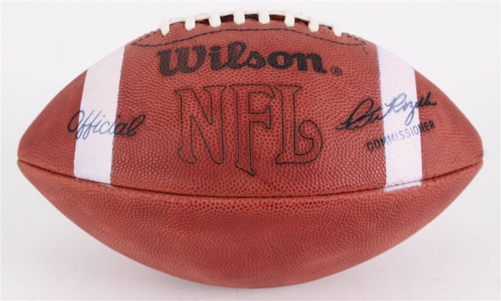 1987 Official NFL Pete Rozelle Prototype Football w/ White Stripes (MEARS LOA / Pepper Burruss Collection)
