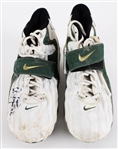 1997-98 Antonio Freeman Green Bay Packers Signed Nike Game Worn Cleats (MEARS LOA / JSA / Pepper Burruss Collection)