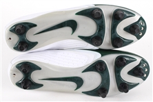 2004-05 Ryan Longwell Green Bay Packers Signed Nike Cleats (MEARS LOA / JSA / Pepper Burruss Collection)
