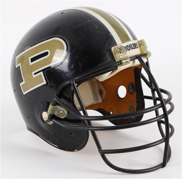 1989-90 Purdue Boilermakers Game Worn Football Helmet (MEARS LOA / Pepper Burruss Collection)